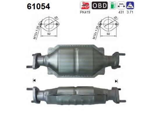 AS 61054 Catalytic Converter